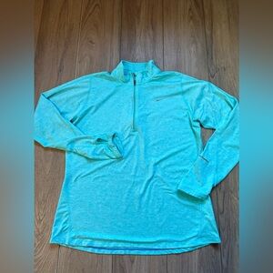 Nike Teal Quarter-Zip Performance Pullover